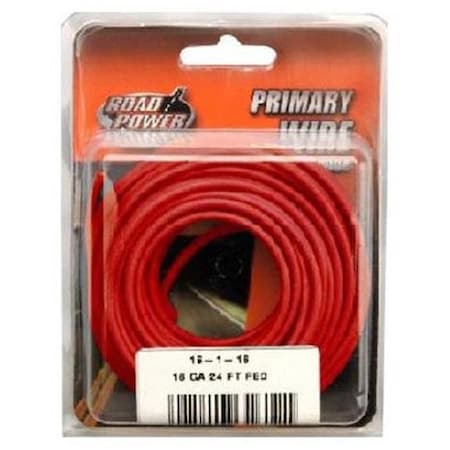 Southwire Primary Wire, 16 AWG, Copper, Red, PVC Jacket, Stranded 115652